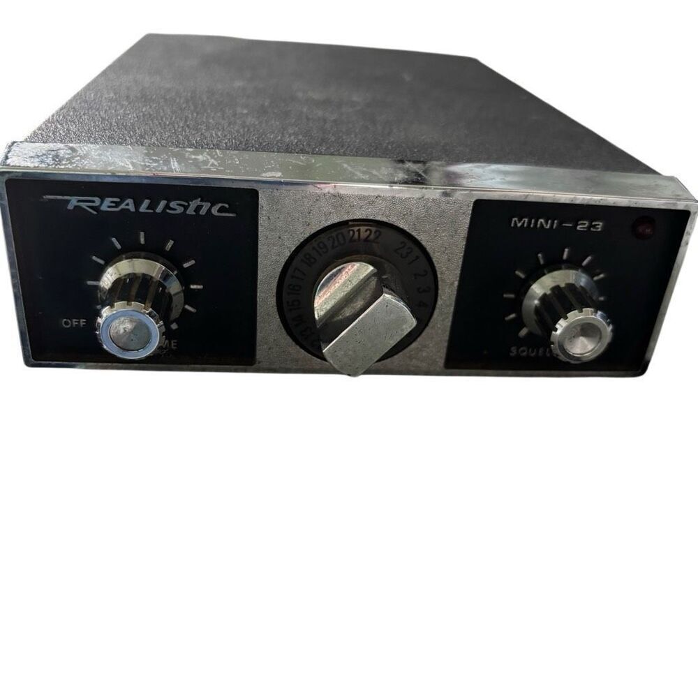 Realistic TRC68 Mini 23 CB Radio No Mic. Not Tested